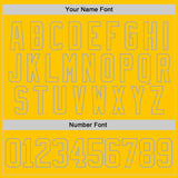 Custom Yellow Gray-White San Francisco CA City Skyline State Pride Paint Splatter Lace Neck Hockey Jersey