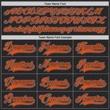Custom Black Orange-Gray San Francisco CA City Skyline State Pride Paint Splatter Lace Neck Hockey Jersey