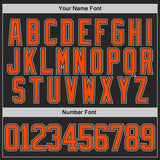 Custom Black Orange-Gray San Francisco CA City Skyline State Pride Paint Splatter Lace Neck Hockey Jersey