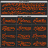 Custom Black Orange-White Phoenix AZ City Skyline State Pride Paint Splatter Lace Neck Hockey Jersey
