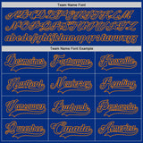 Custom Royal Bay Orange-White Sacramento CA City Skyline State Pride Paint Splatter Lace Neck Hockey Jersey