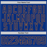 Custom Royal Bay Orange-White Sacramento CA City Skyline State Pride Paint Splatter Lace Neck Hockey Jersey