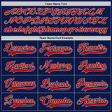 Custom Navy Red-Gray Chicago IL City Skyline State Pride Paint Splatter Lace Neck Hockey Jersey