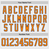 Custom White Bay Orange-Royal Oakland CA City Skyline State Pride Paint Splatter Lace Neck Hockey Jersey