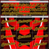Custom Stitched Black Red-Gold Car Racing Geometric Motorsport Pullover Sweatshirt Hoodie