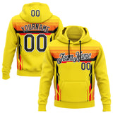 Custom Stitched Yellow Black Red-White Car Racing Motorsport Pullover Sweatshirt Hoodie