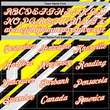 Custom Stitched Black White Yellow Gray-Orange Car Racing Motorsport Pullover Sweatshirt Hoodie