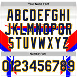 Custom Stitched White Navy Red Blue-Gold Car Racing Motorsport Pullover Sweatshirt Hoodie