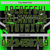 Custom Stitched Black-Neon Green Car Racing Motorsport Pullover Sweatshirt Hoodie