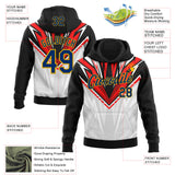 Custom Stitched Black US Navy Blue Red Gray-Gold Car Racing Motorsport Pullover Sweatshirt Hoodie