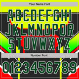 Custom Stitched Black Green Neon Yellow Red-White Car Racing Motorsport Pullover Sweatshirt Hoodie