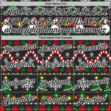 Custom Black-White Christmas Snowman Neon Pullover Sweatshirt Hoodie