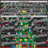 Custom Black-White Christmas Tree Snow Pullover Sweatshirt Hoodie