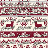 Custom Cream-Black Christmas Retro Reindeer Pullover Sweatshirt Hoodie