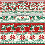 Custom Cream Red-Kelly Green Christmas Tree Pullover Sweatshirt Hoodie