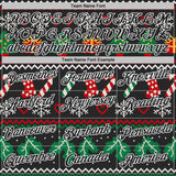 Custom Black-White Christmas Ugly Sweater Pullover Sweatshirt Hoodie