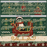 Custom Green-Cream Christmas Penguin Pullover Sweatshirt Hoodie