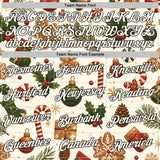 Custom Cream Red-Black Christmas Tree & Gift Pullover Sweatshirt Hoodie