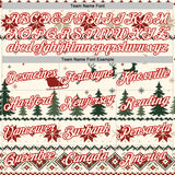 Custom Cream Green-Red Christmas Retro Reindeer Pullover Sweatshirt Hoodie