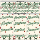 Custom Cream-Green Christmas Tree Pullover Sweatshirt Hoodie