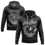 Custom Black-White Science Geek Space Astronaut Pullover Sweatshirt Hoodie