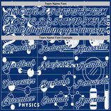 Custom US Navy Blue-White Science Geek Chemistry Pullover Sweatshirt Hoodie