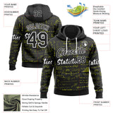 Custom Black-White Science Geek Math Formula Pullover Sweatshirt Hoodie