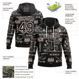 Custom Black-White Science Geek Pullover Sweatshirt Hoodie