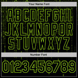 Custom Black-Neon Green Science Geek Computer Code Pullover Sweatshirt Hoodie