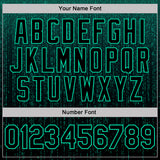 Custom Black-Green Science Geek Computer Code Pullover Sweatshirt Hoodie
