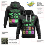 Custom Black-Green Science Geek Chemistry Pullover Sweatshirt Hoodie