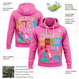Custom Pink-White Science Geek Chemistry Pullover Sweatshirt Hoodie