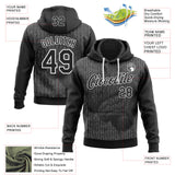 Custom Black-White Science Geek Binary Code Pullover Sweatshirt Hoodie