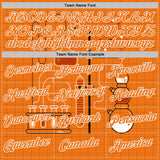 Custom Orange-White Science Geek Chemistry Pullover Sweatshirt Hoodie