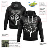Custom Black-White Science Geek Formula Pullover Sweatshirt Hoodie