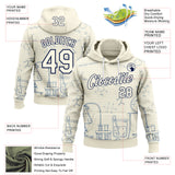 Custom Cream-Navy Science Geek Chemistry Pullover Sweatshirt Hoodie
