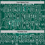 Custom Green-White Science Geek Math Formula Pullover Sweatshirt Hoodie