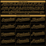 Custom Black Old Gold 3D American Flag Skull Patriotic Authentic Baseball Jersey