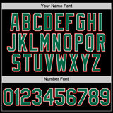 Custom Black Kelly Green-Red Line Authentic Baseball Jersey