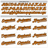 Custom White Bay Orange-Black Line Authentic Baseball Jersey