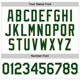 Custom White Green-Cream Line Authentic Baseball Jersey