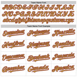 Custom White Crimson-Old Gold Line Authentic Baseball Jersey