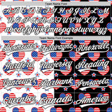 Custom Black Royal-Red 3D American Flag Patriotic Authentic Baseball Jersey
