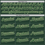 Custom Green Cream Line Authentic Baseball Jersey