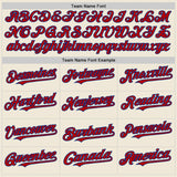 Custom Cream Red-Royal Line Authentic Baseball Jersey