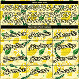 Custom Yellow Black 3D Pattern Design Summer Holiday Flower And Fruit Performance T-Shirt