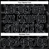 Custom Black Gray 3D Pattern Design Halftone Geometric Shapes Authentic Baseball Jersey
