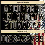 Custom Black City Cream 3D Skull Killer With American Flag Performance T-Shirt