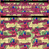 Custom City Cream Pink-Black 3D Pattern Design Tropical Hawaii Colibri And Flower Performance T-Shirt