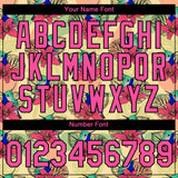 Custom City Cream Pink-Black 3D Pattern Design Tropical Hawaii Colibri And Flower Performance T-Shirt